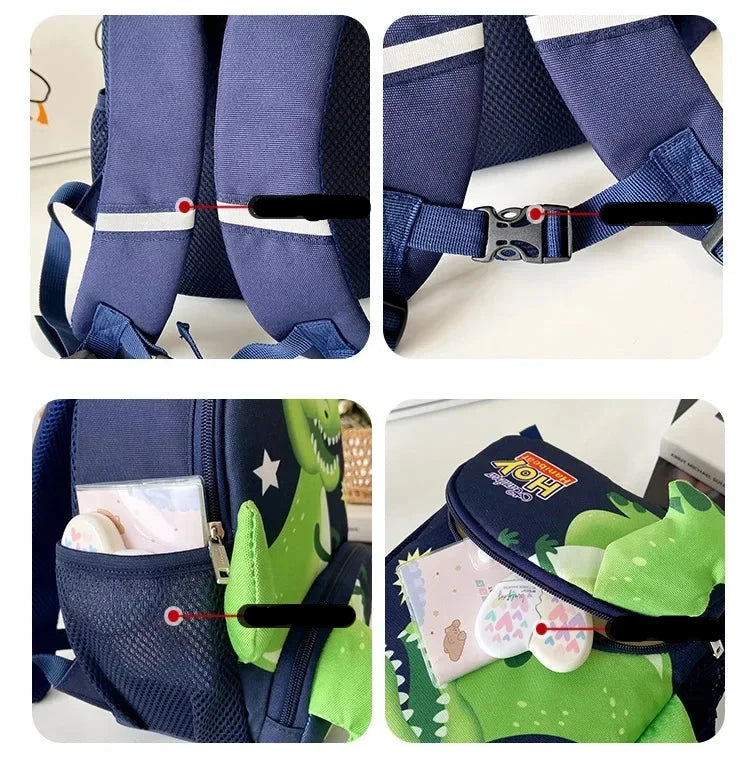 Mochila Infantil Dino e Super Heróis